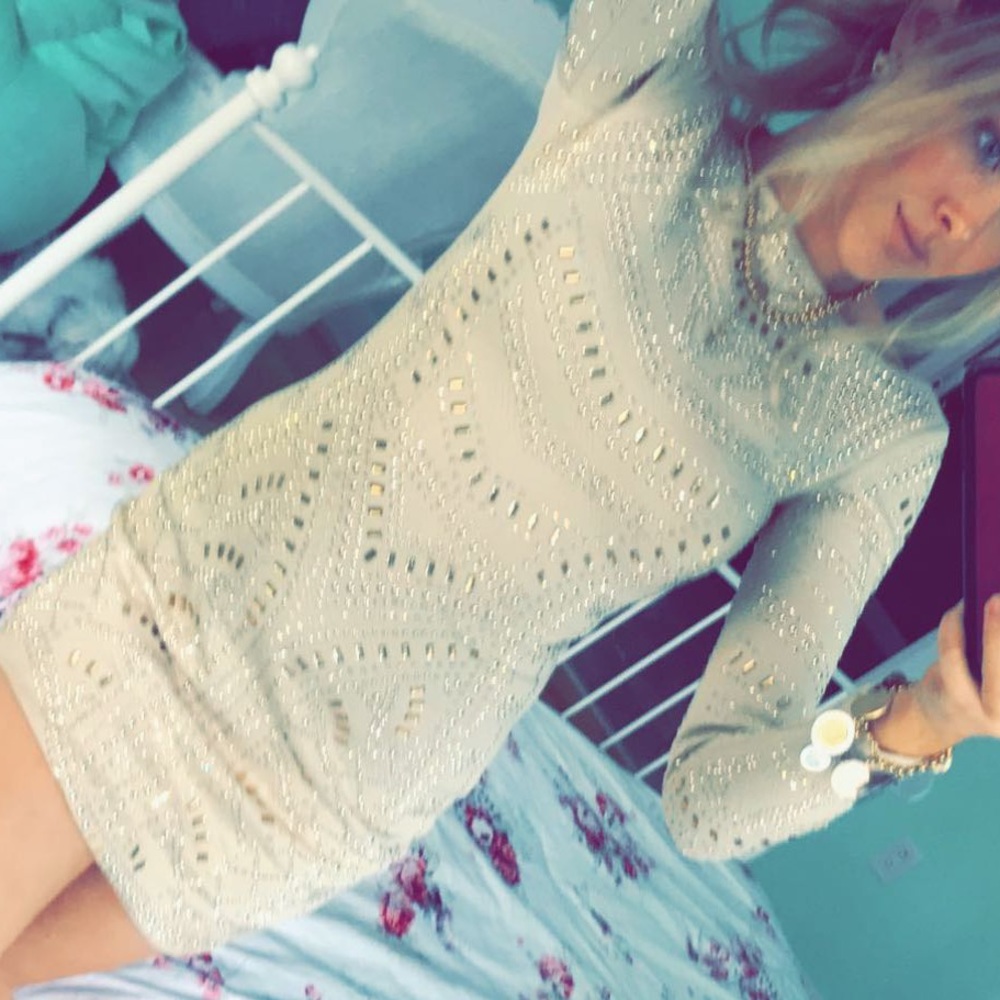 SEXY BEBE RHINESTONE DRESS✨✨🌟🌟⚡️⚡️😍😍